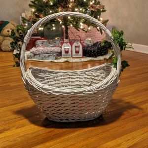 White Wicker Basket